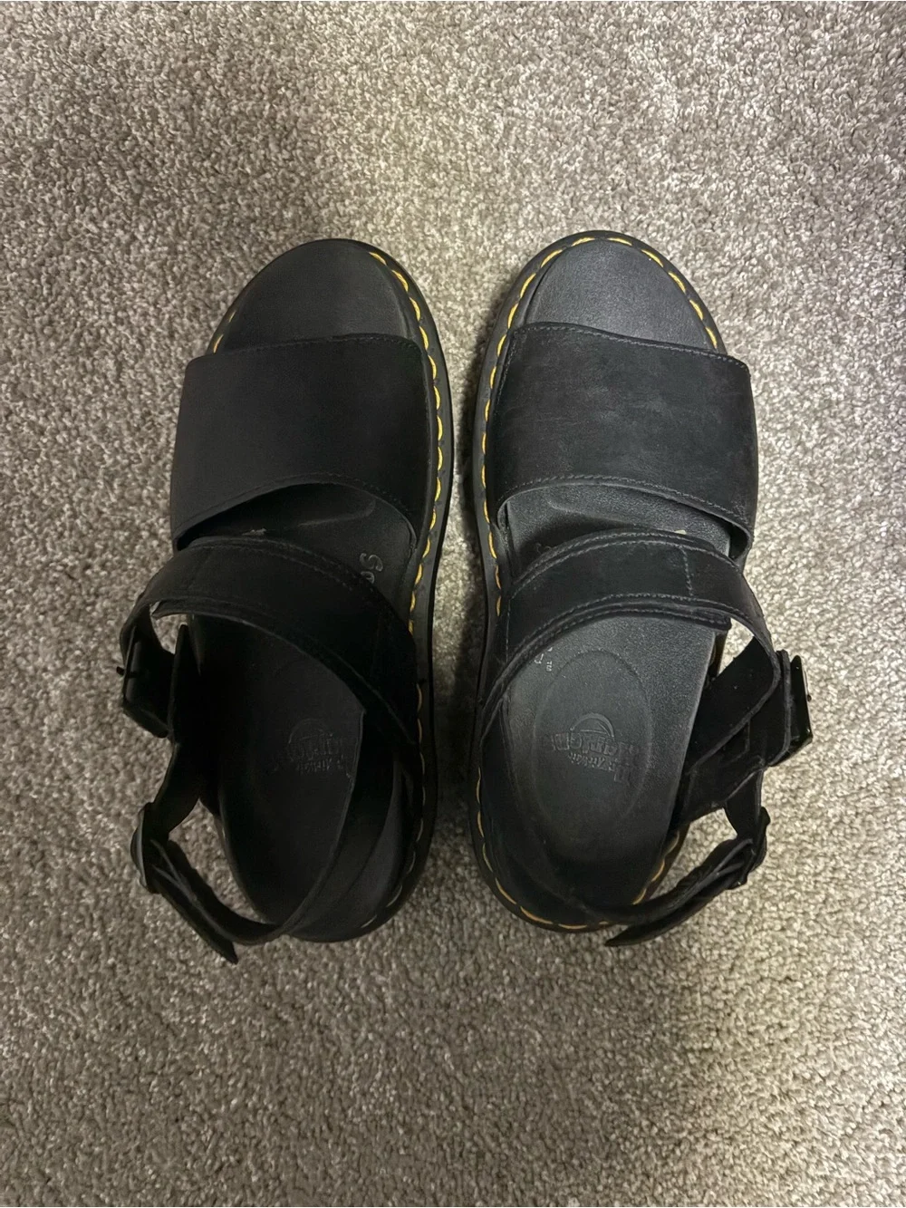 Womens Dr. Martens Voss Platform Sandal - Black